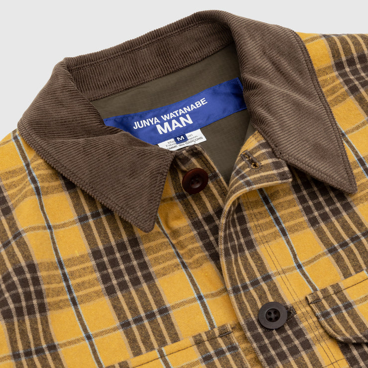 COTTON FLANNEL CHECK BLOUSON