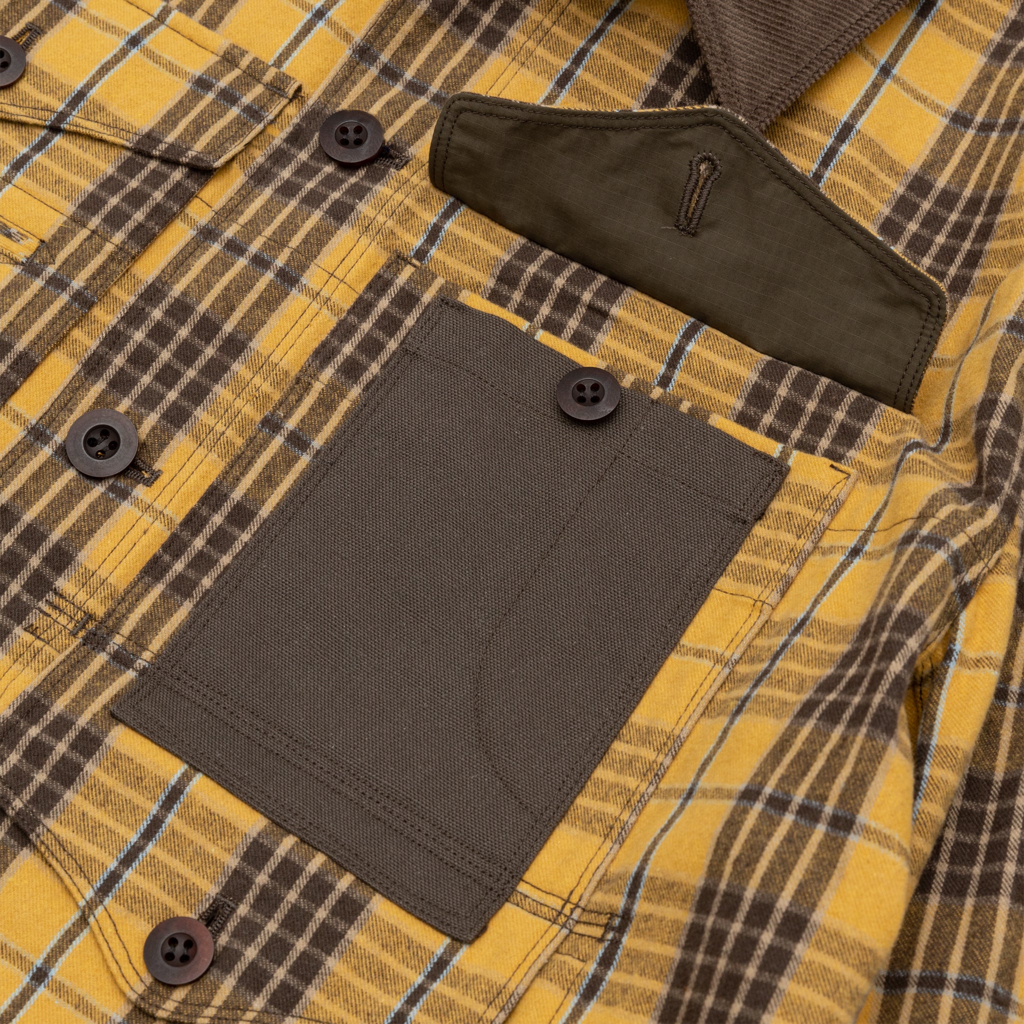 COTTON FLANNEL CHECK BLOUSON