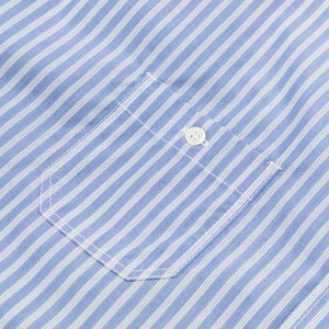 COTTON STRIPED ELBOW PATCH SHIRT