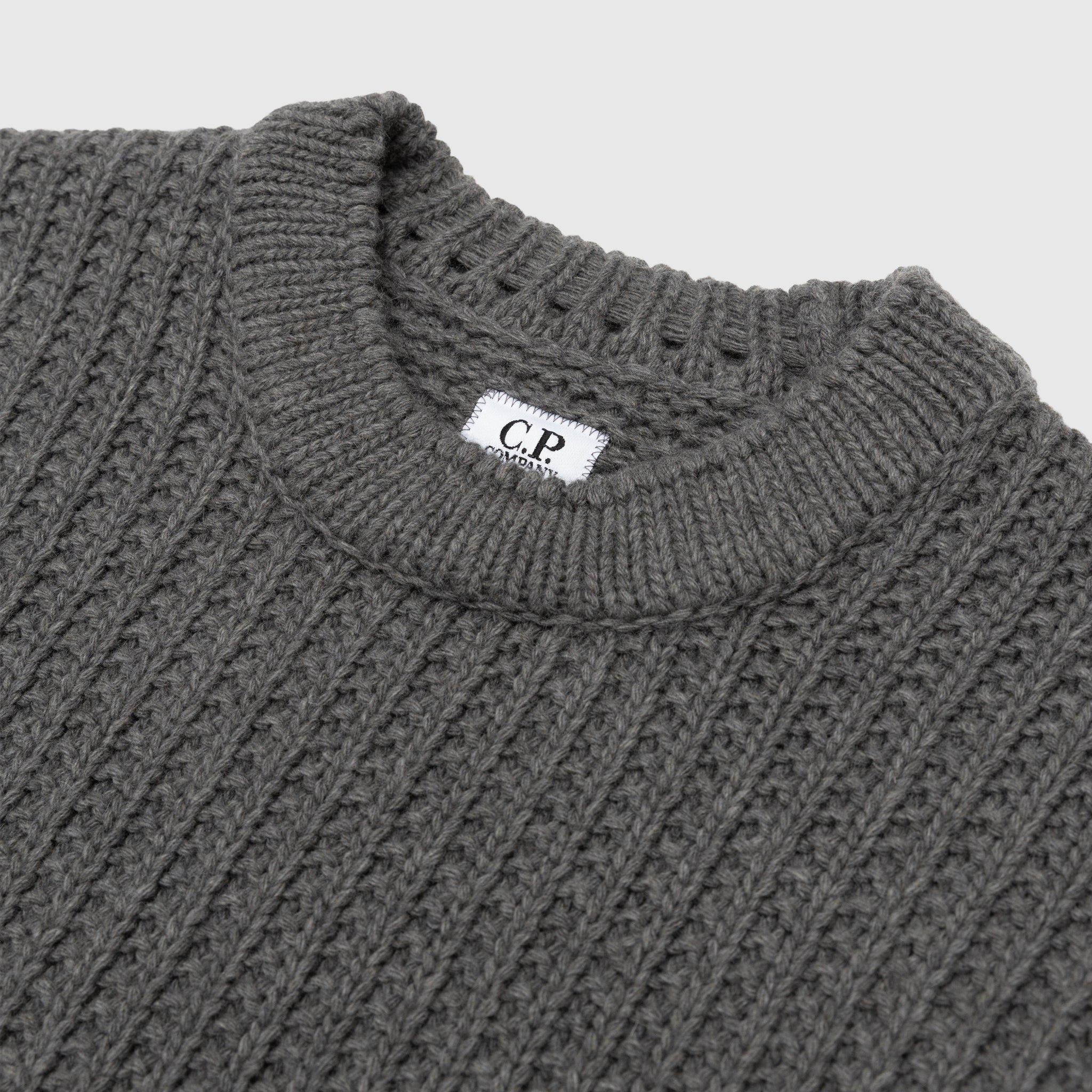LAMBSWOOL GRS CREWNECK KNIT SWEATER