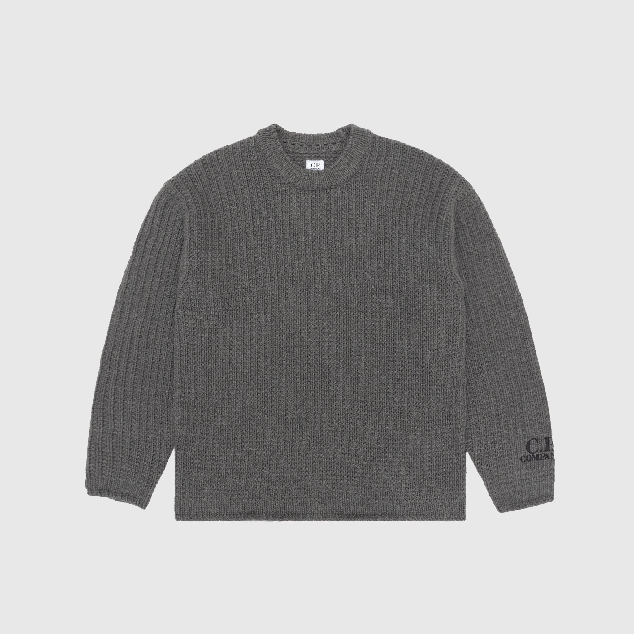 LAMBSWOOL GRS CREWNECK KNIT SWEATER