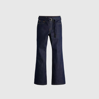 X SACAI BELTED FLARE JEAN