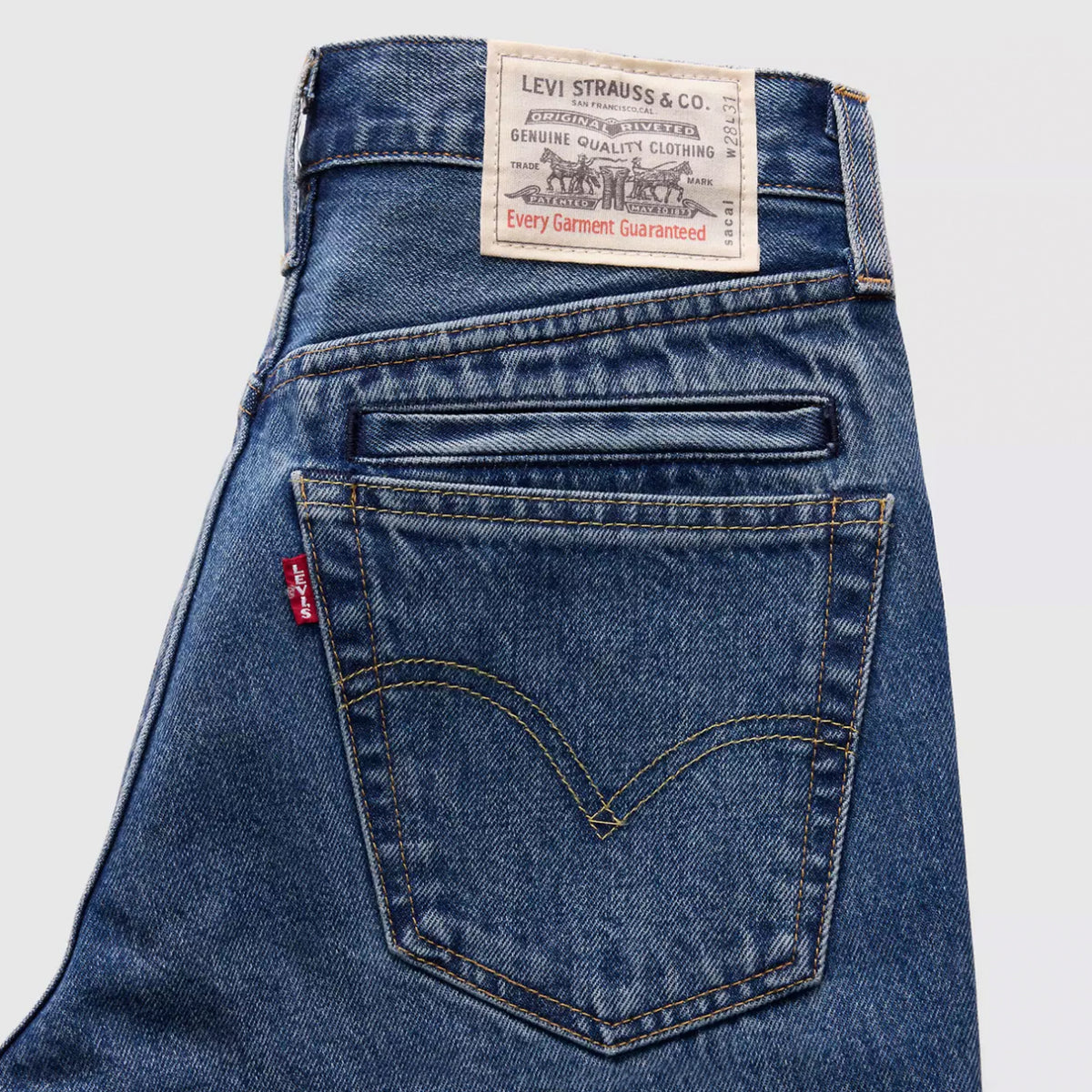 X SACAI BELTED FLARE JEAN