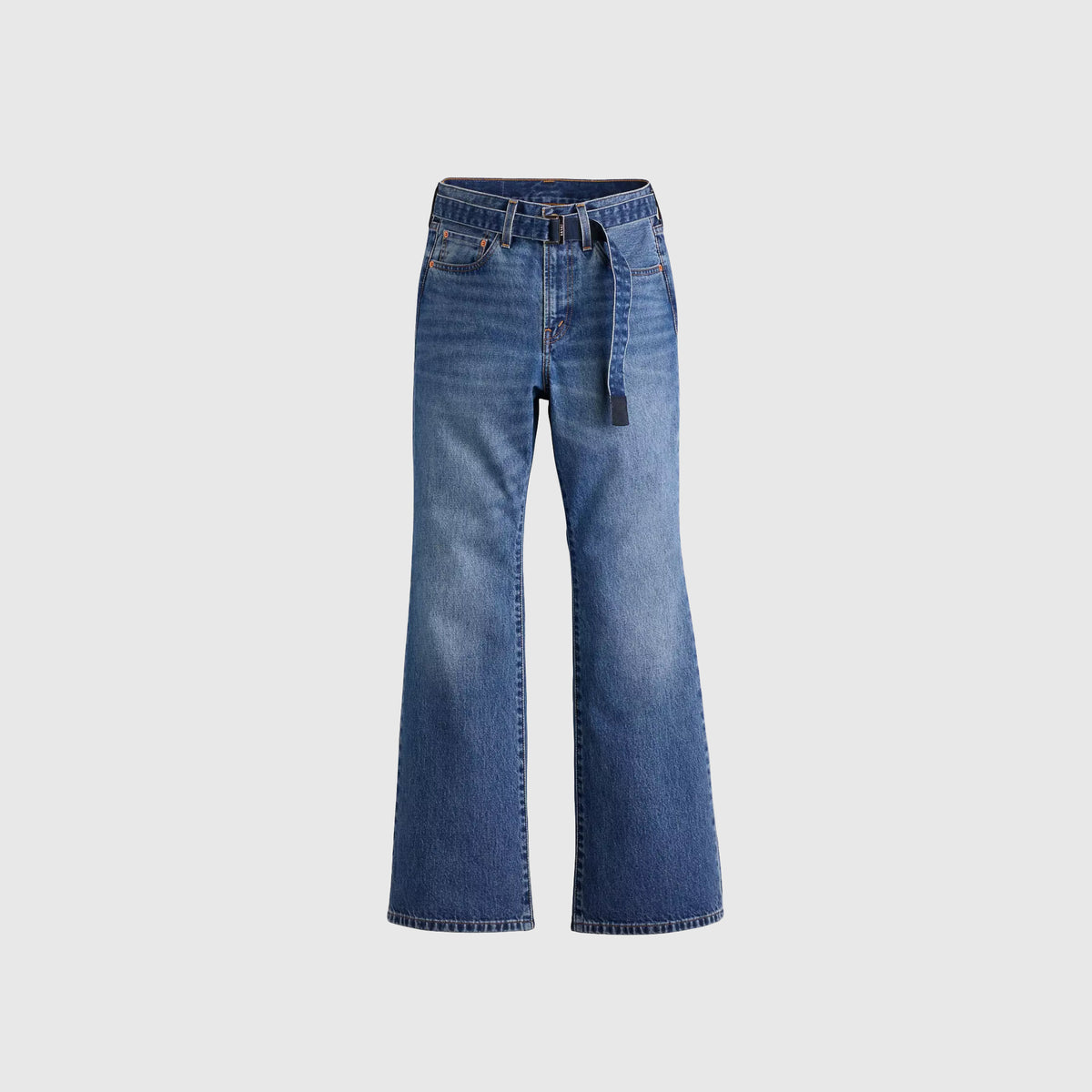 X SACAI BELTED FLARE JEAN