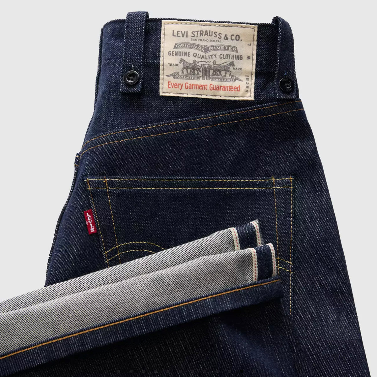 X SACAI BELTED WIDE JEAN