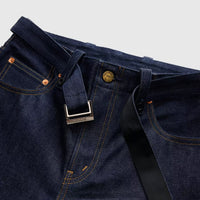 X SACAI BELTED WIDE JEAN