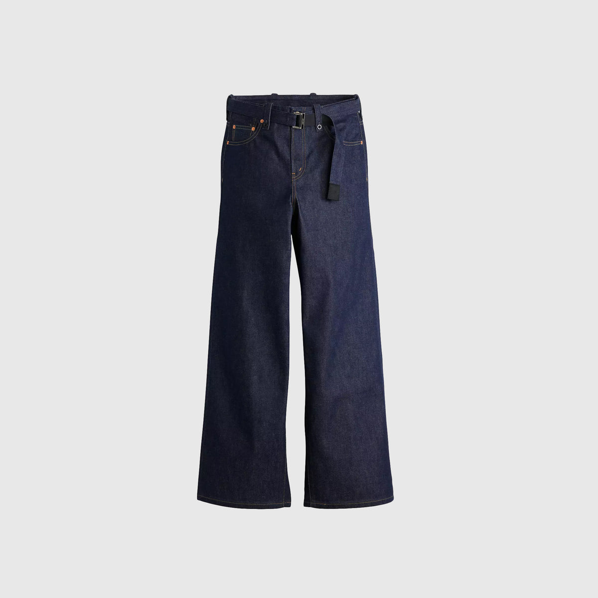 X SACAI BELTED WIDE JEAN