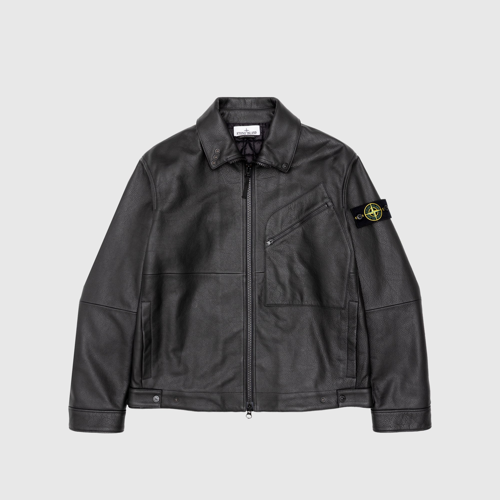 MATT GRAIN LEATHER JACKET