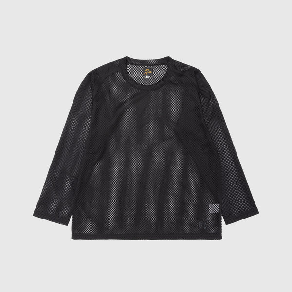 トップス Needles L/S U-Neck Tee Raschel Lace Needles L/S U-Neck Tee - PE/W Raschel Lace (White) – August