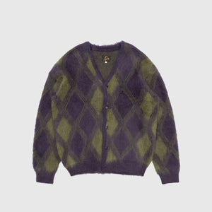 ARGYLE MOHAIR CARDIGAN – PACKER SHOES