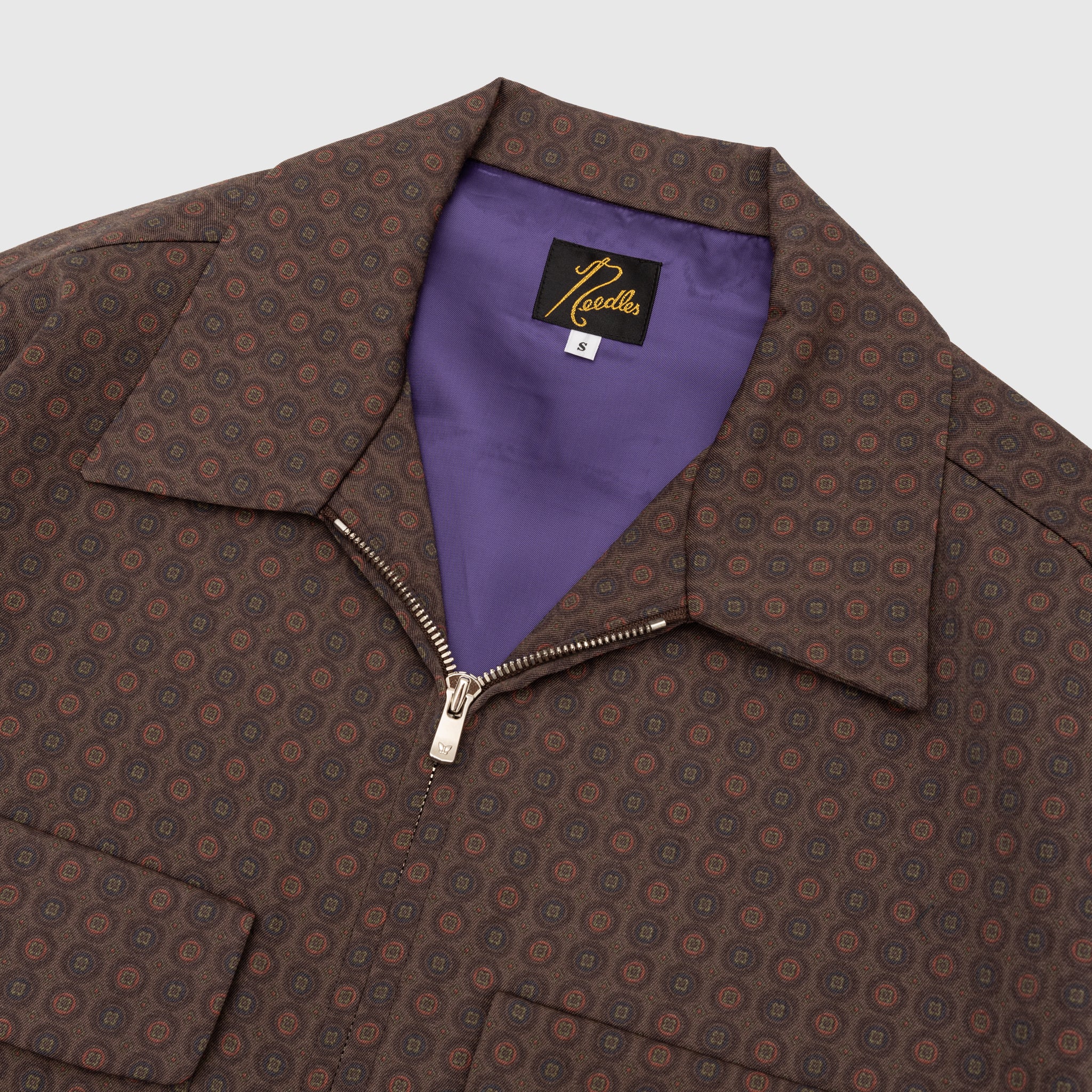 WOOL GABARDINE PRINTED SPORT JACKET