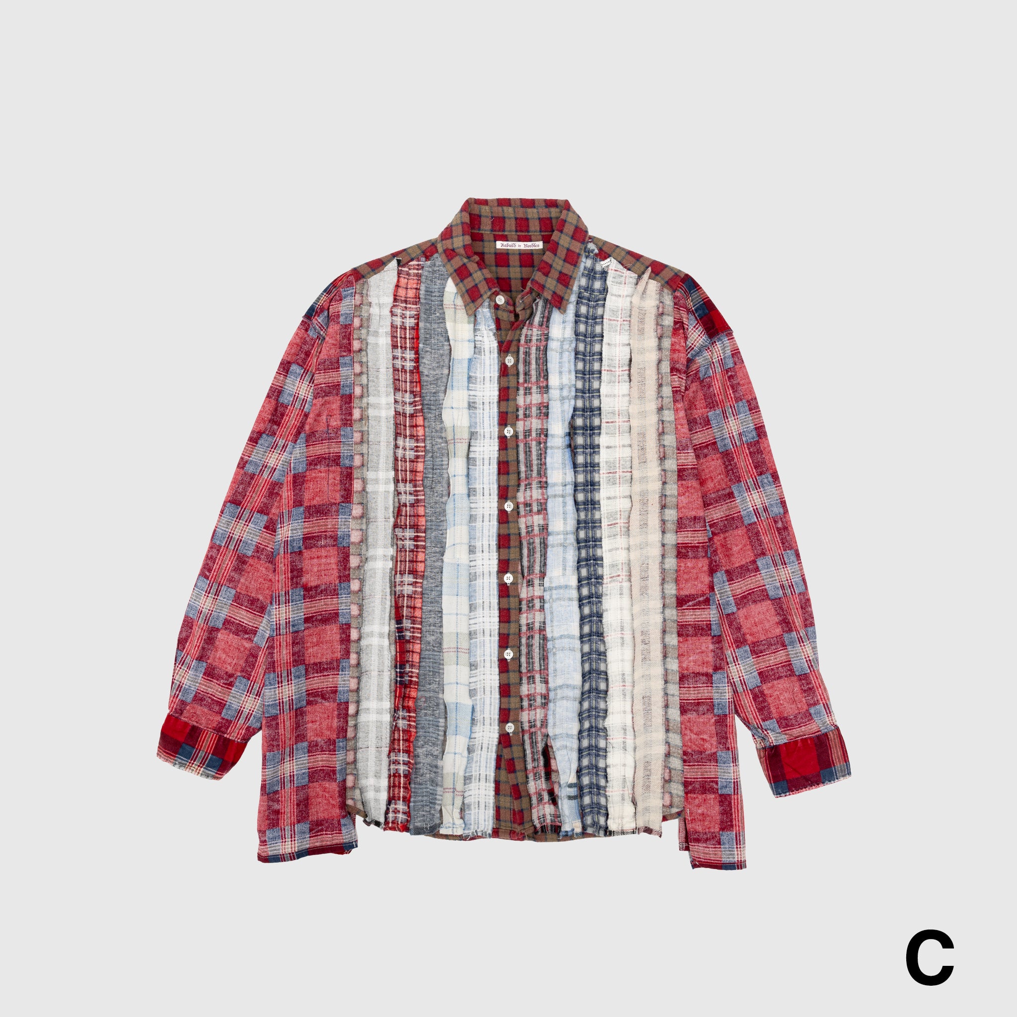 REBUILD BY NEEDLES I.O 7 CUTS WIDE FLANNEL SHIRT