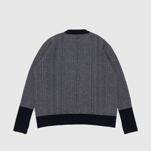 WAVE KNITTED CREW NECK