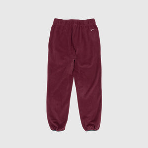 Nike Solo Swoosh Track Pants Red - NIGHT MAROON/WHITE