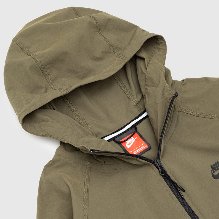 TECH WOVEN FULL ZIP HOODY