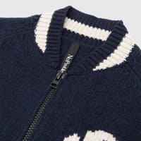 NYP VARSITY ZIP THRU KNIT
