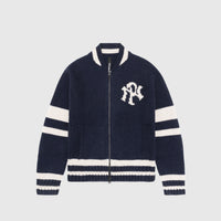 NYP VARSITY ZIP THRU KNIT