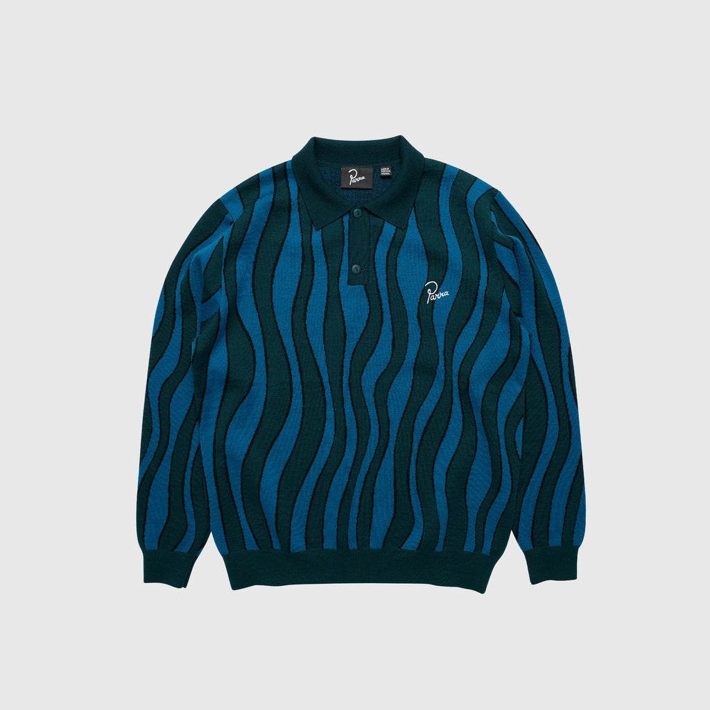 AQUA WEED WAVES L/S KNITTED POLO