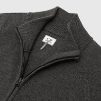LAMBSWOOL GRS HALF ZIP SWEATER