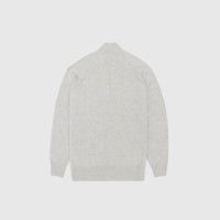 LAMBSWOOL GRS HALF ZIP SWEATER