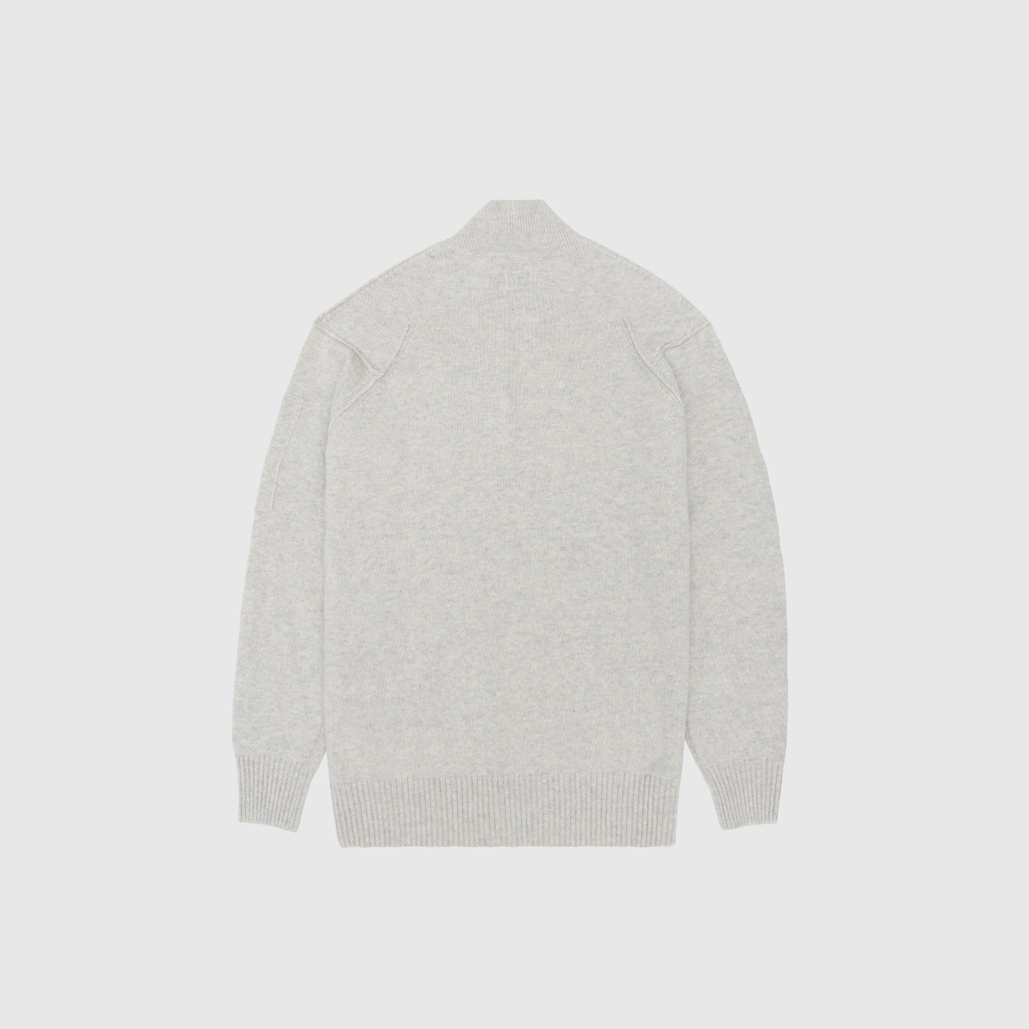 LAMBSWOOL GRS HALF ZIP SWEATER