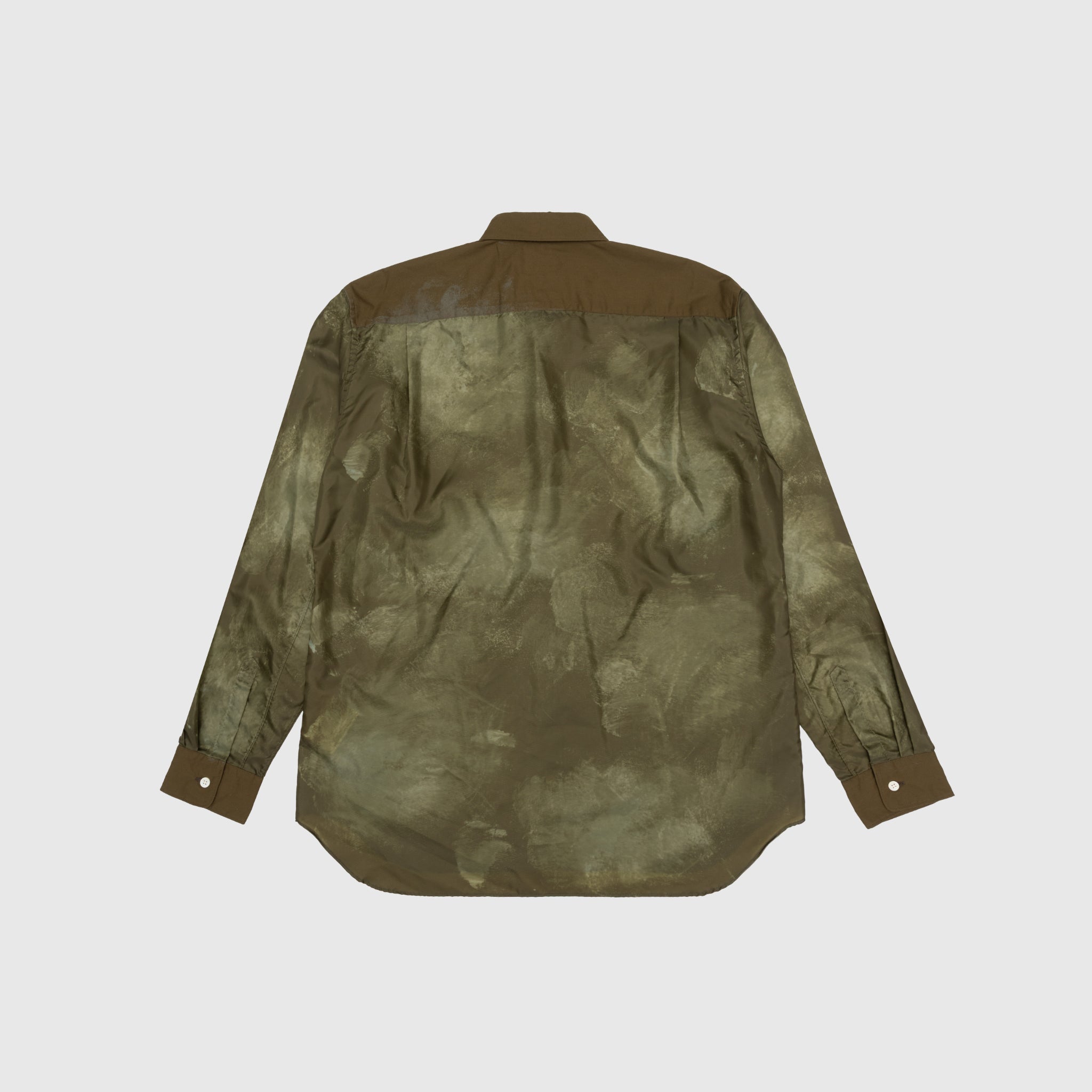 POLYESTER TAFFETA x COTTON BROAD GARMENT SHIRT