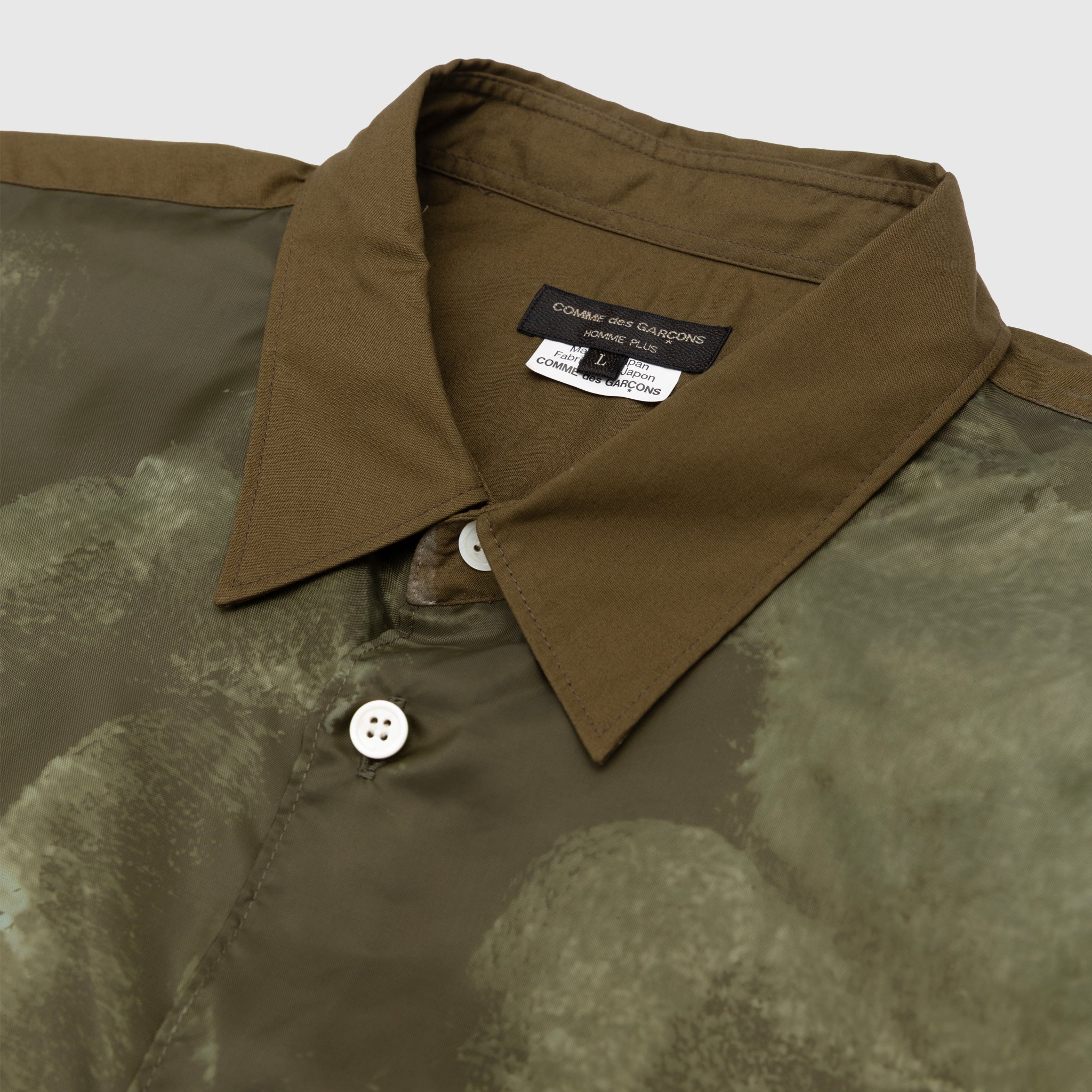 POLYESTER TAFFETA x COTTON BROAD GARMENT SHIRT