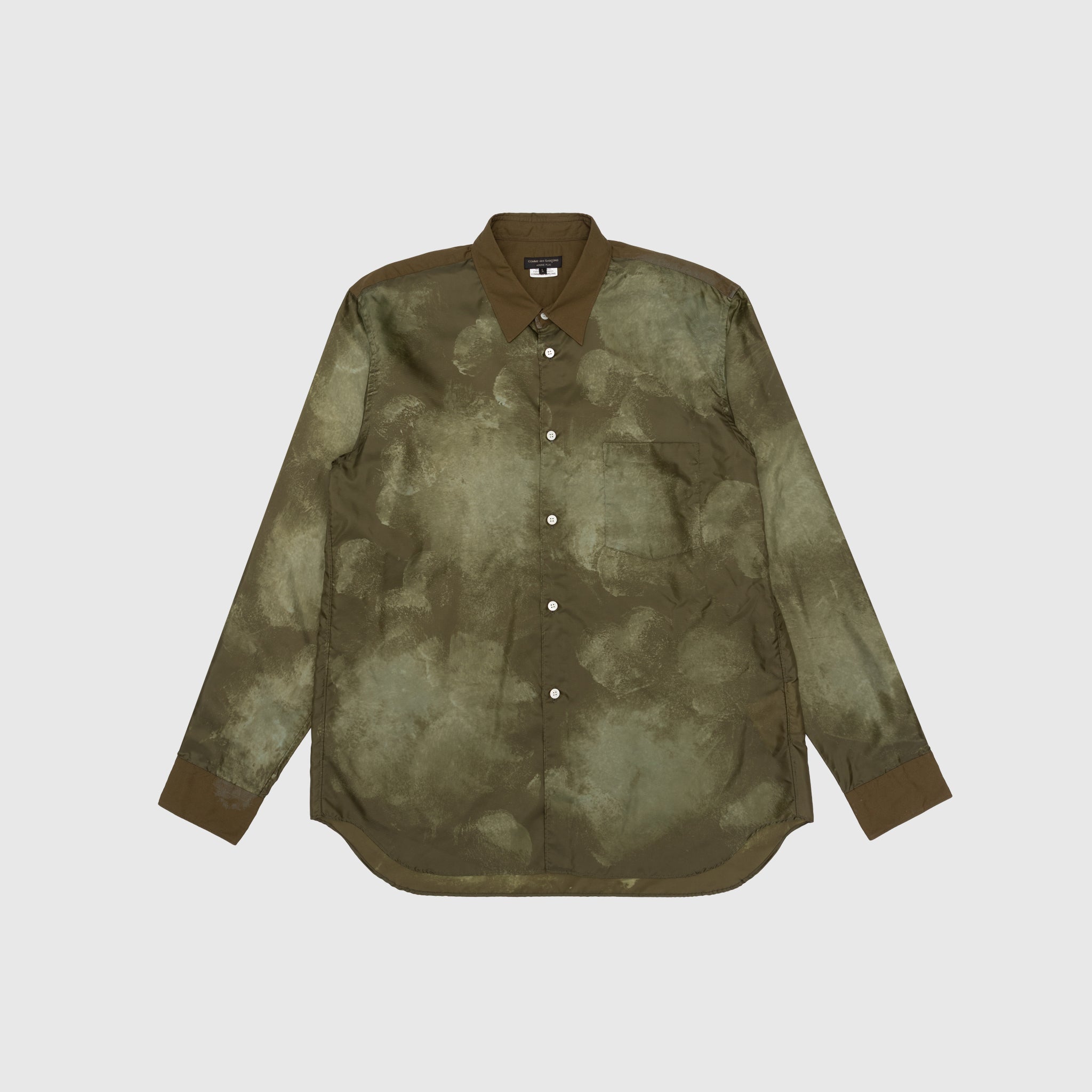 POLYESTER TAFFETA x COTTON BROAD GARMENT SHIRT