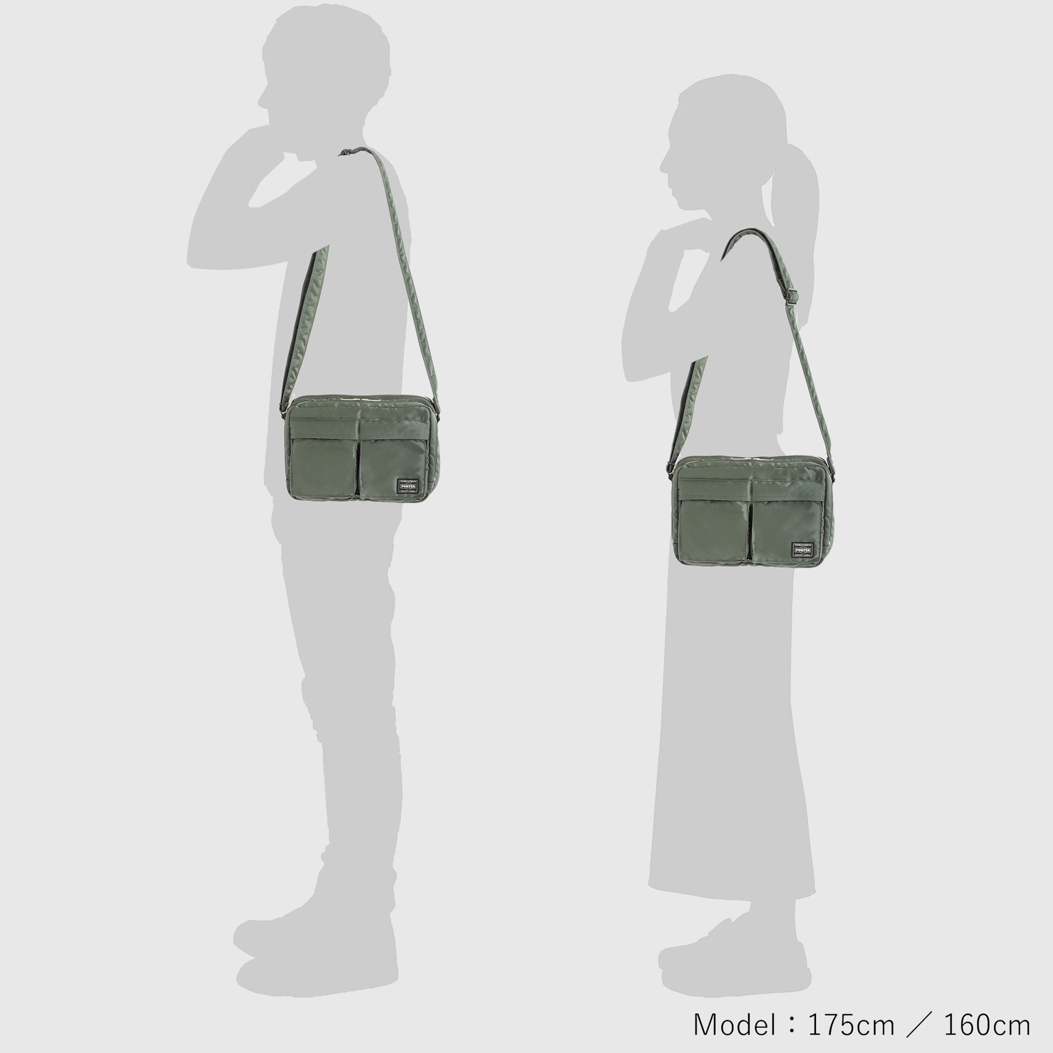 TANKER SLING BAG W ZIP