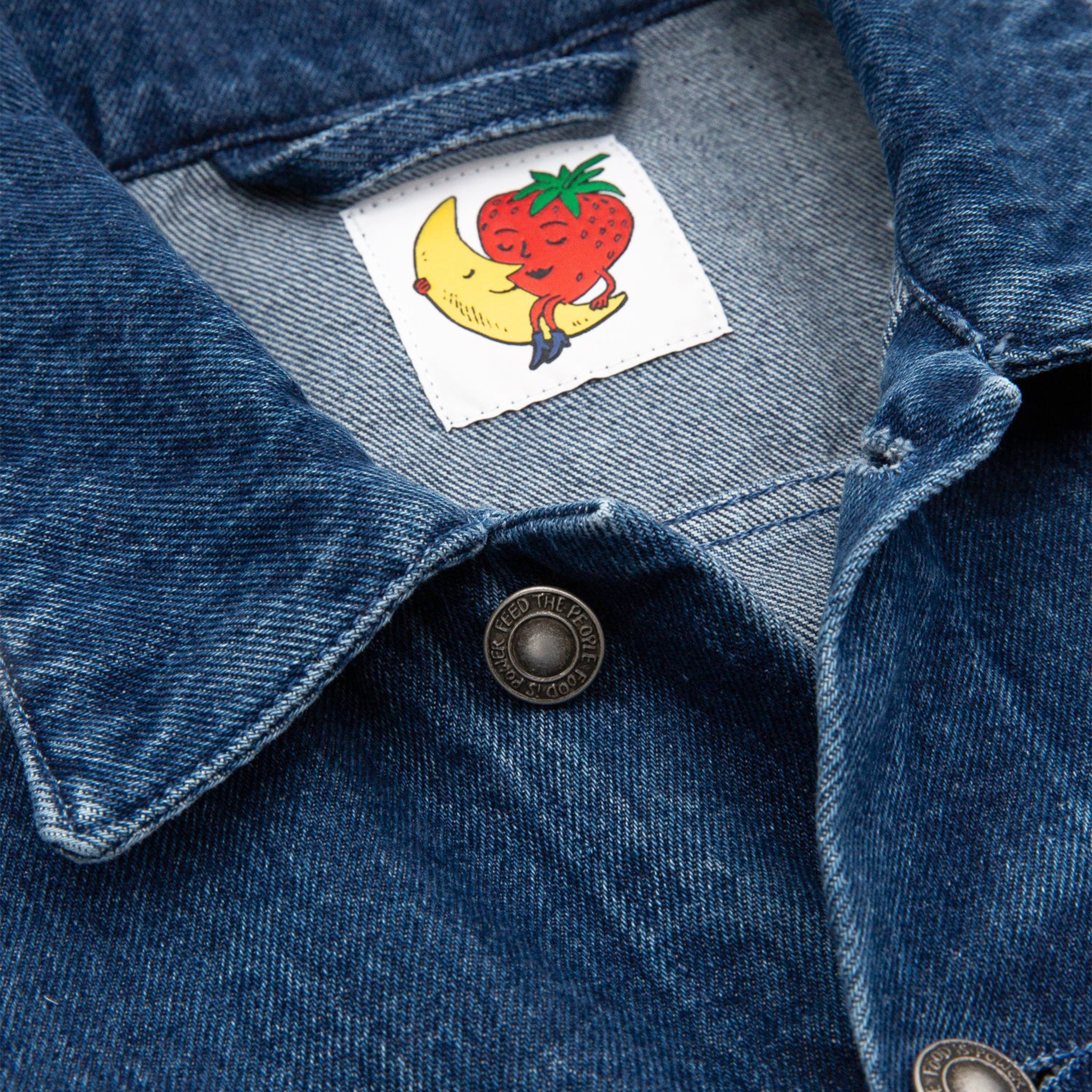 PERENNIAL LOGO DENIM WOVEN TRUCKER JACKET
