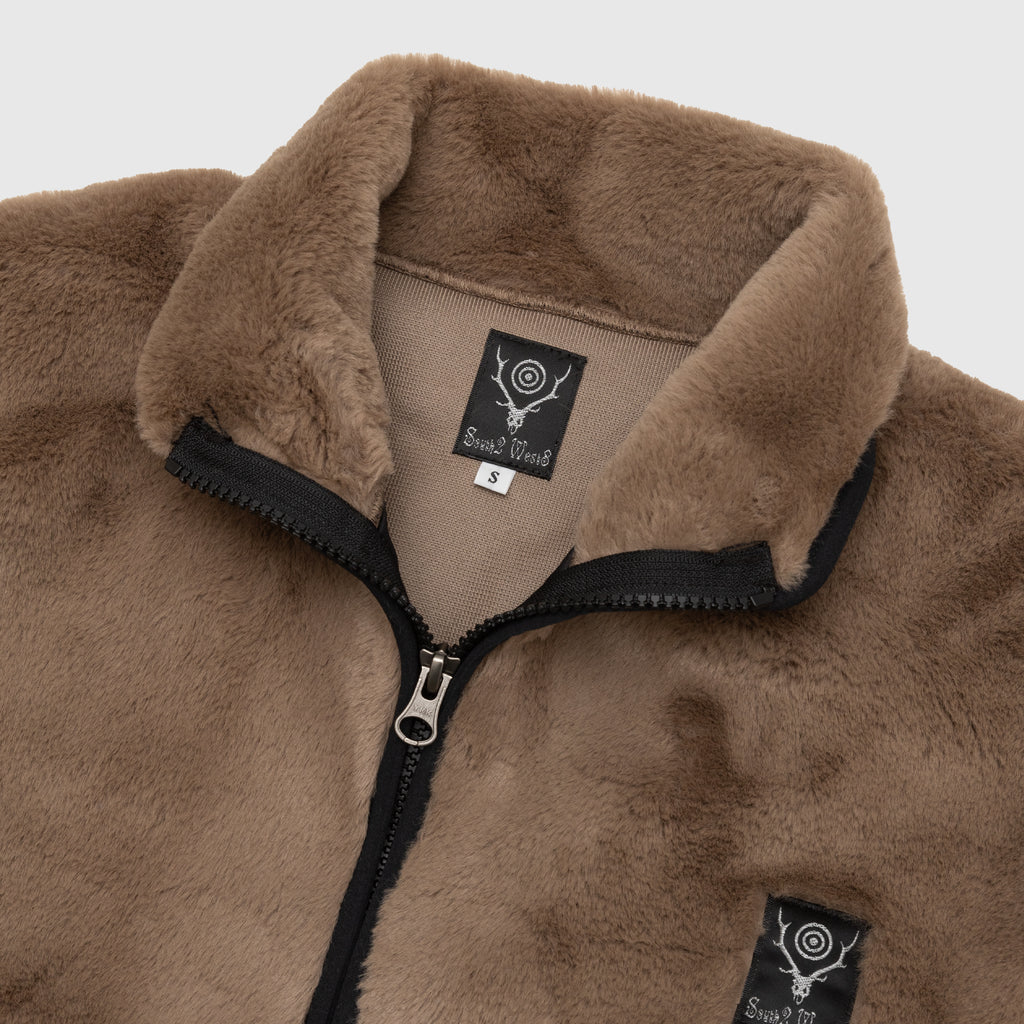 MICRO FUR PIPING JACKET PACKER SHOES