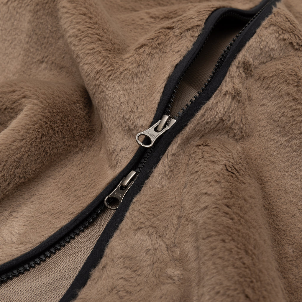 MICRO FUR PIPING JACKET PACKER SHOES