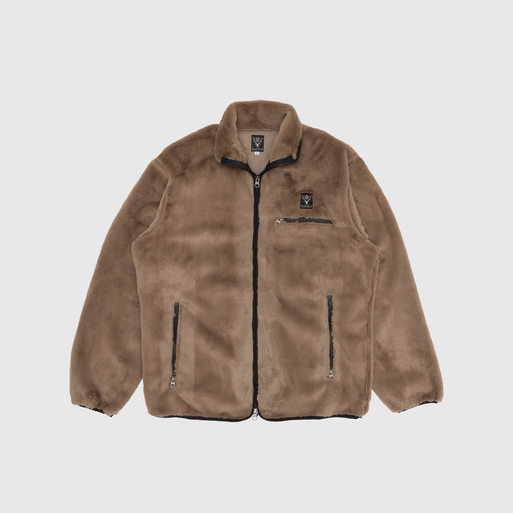 MICRO FUR PIPING JACKET PACKER SHOES