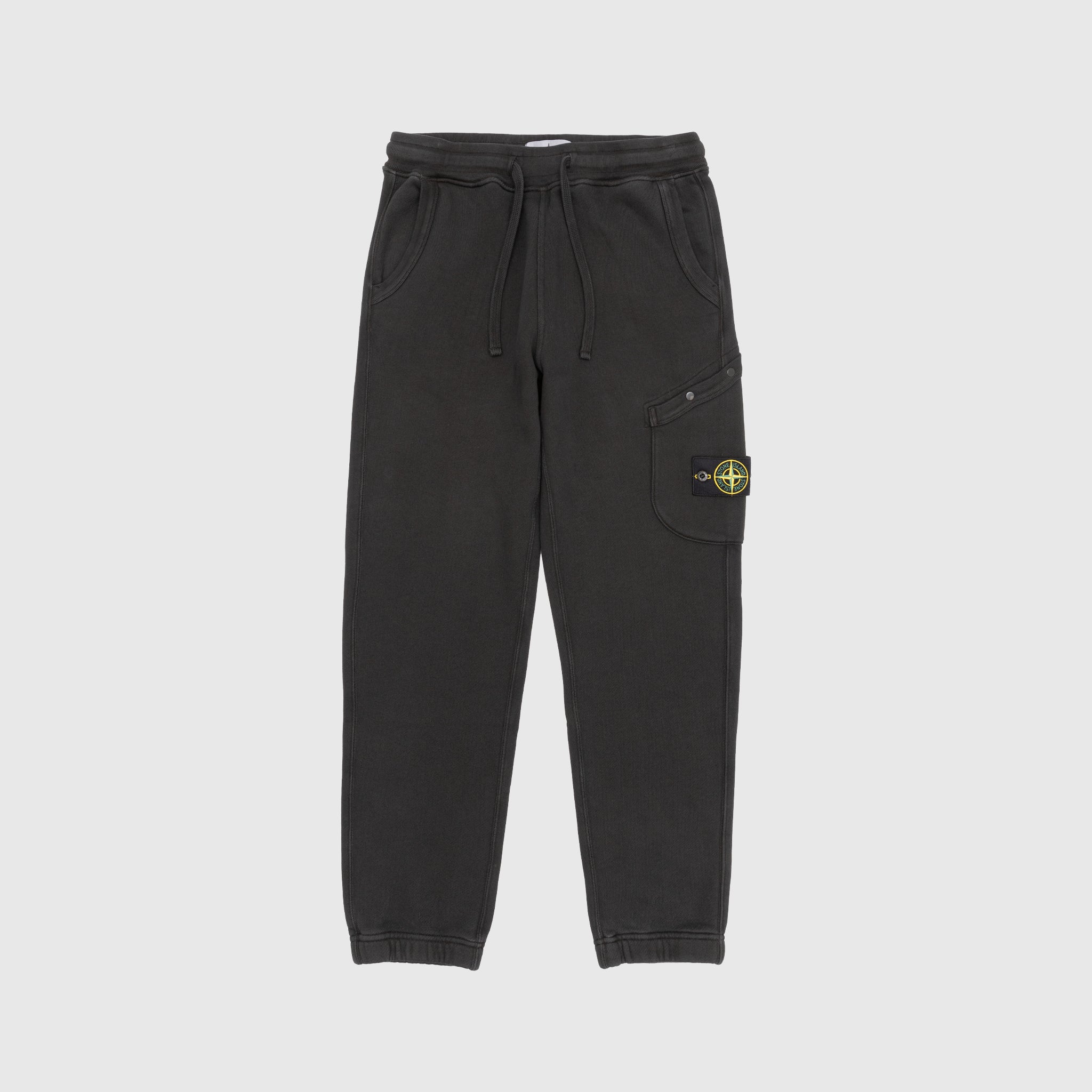 ORGANIC COTTON DIAGONAL FLEECE 'OLD' EFFECT PANTS