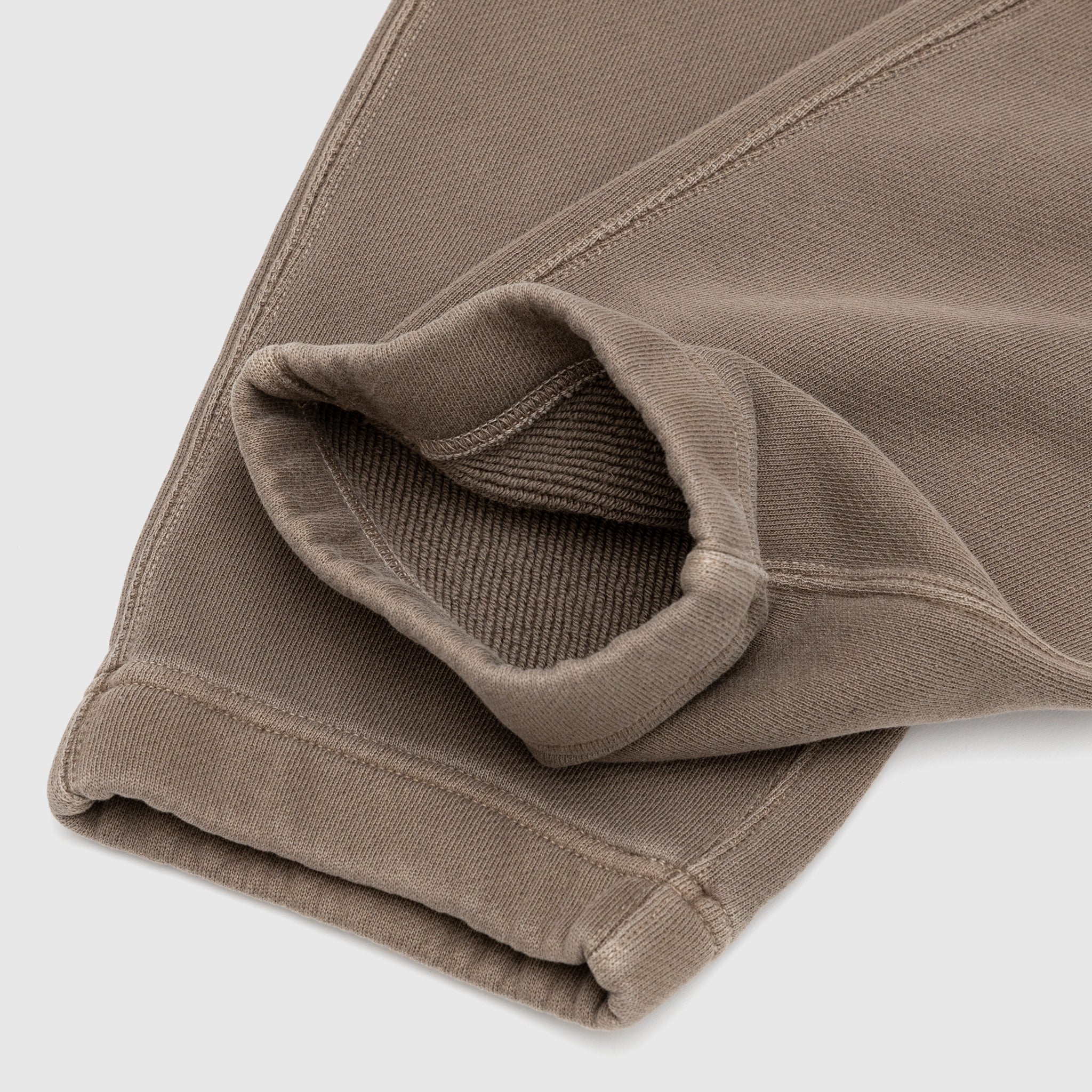 ORGANIC COTTON DIAGONAL FLEECE 'OLD' EFFECT PANTS