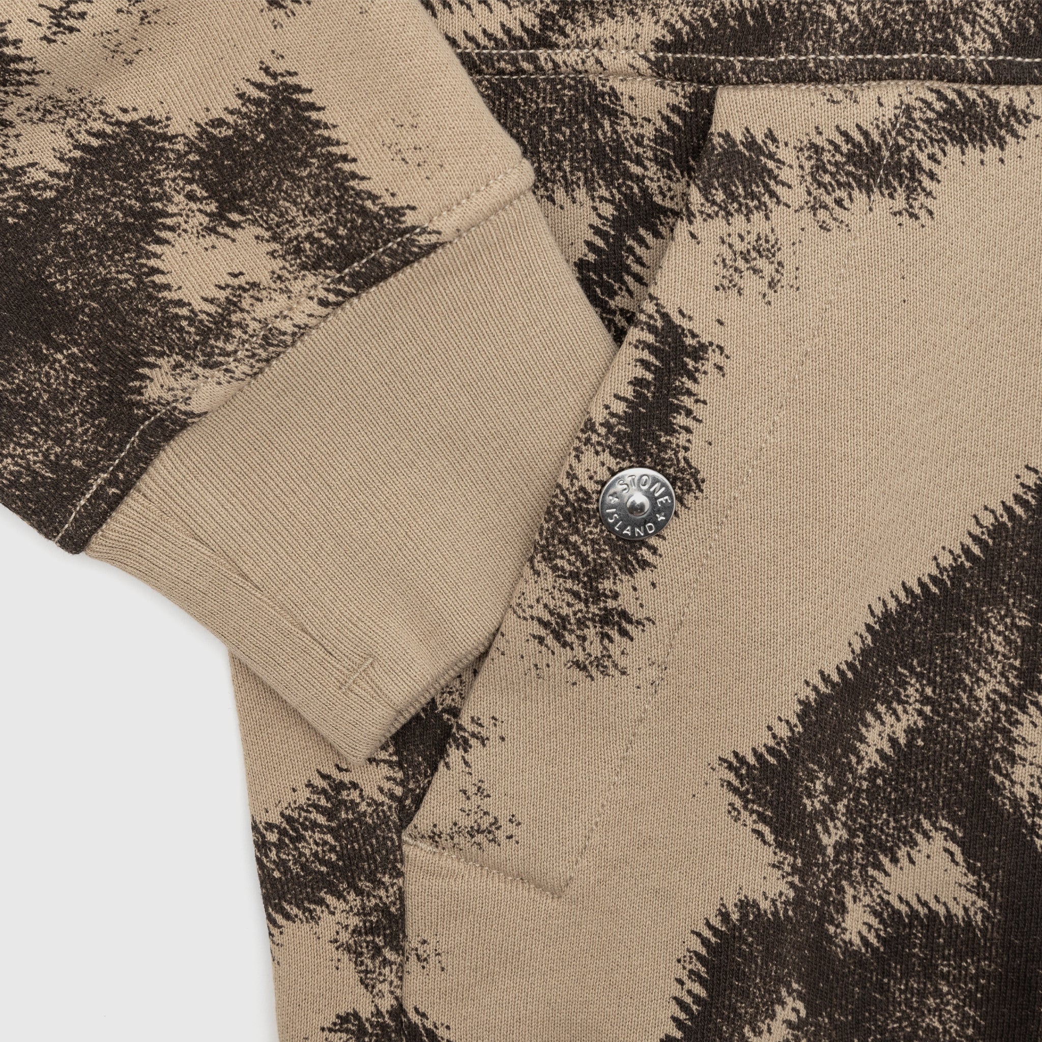 CAMOUFLAGE ORGANIC COTTON DIAGONAL SWEATER