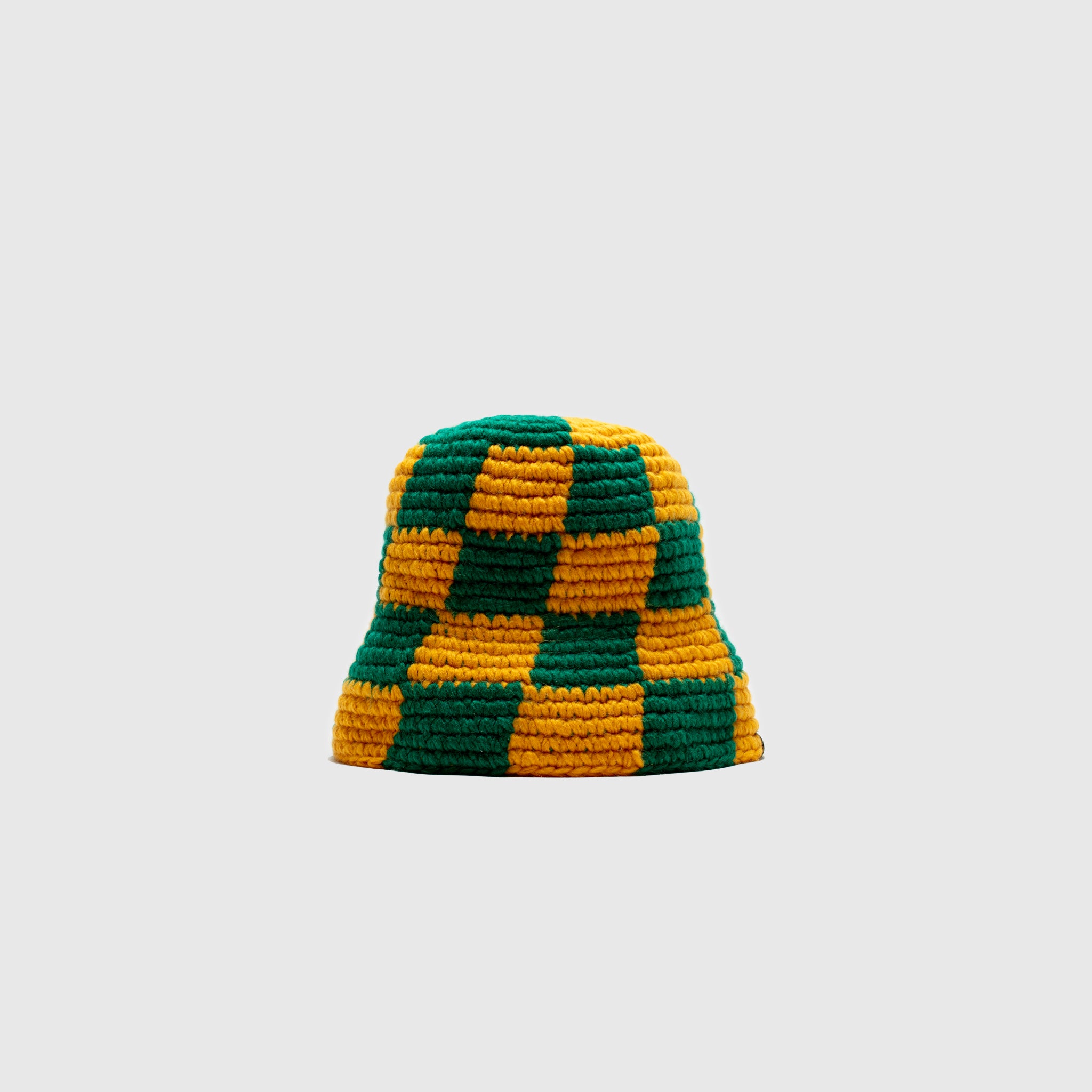 CHECKER KNIT BUCKET HAT – PACKER SHOES