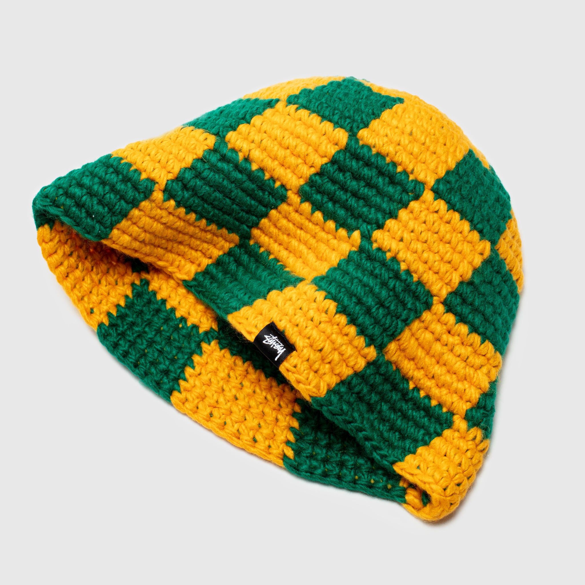 CHECKER KNIT BUCKET HAT – PACKER SHOES