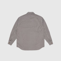 CHECKERED COTTON ZIP-UP SHIRT
