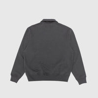 COTTON WOOL QUARTER ZIP SWEATSHIRT