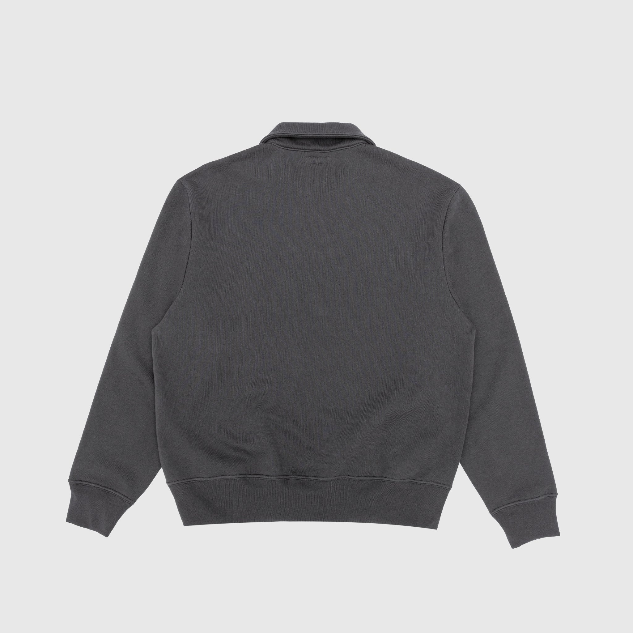 COTTON WOOL QUARTER ZIP SWEATSHIRT