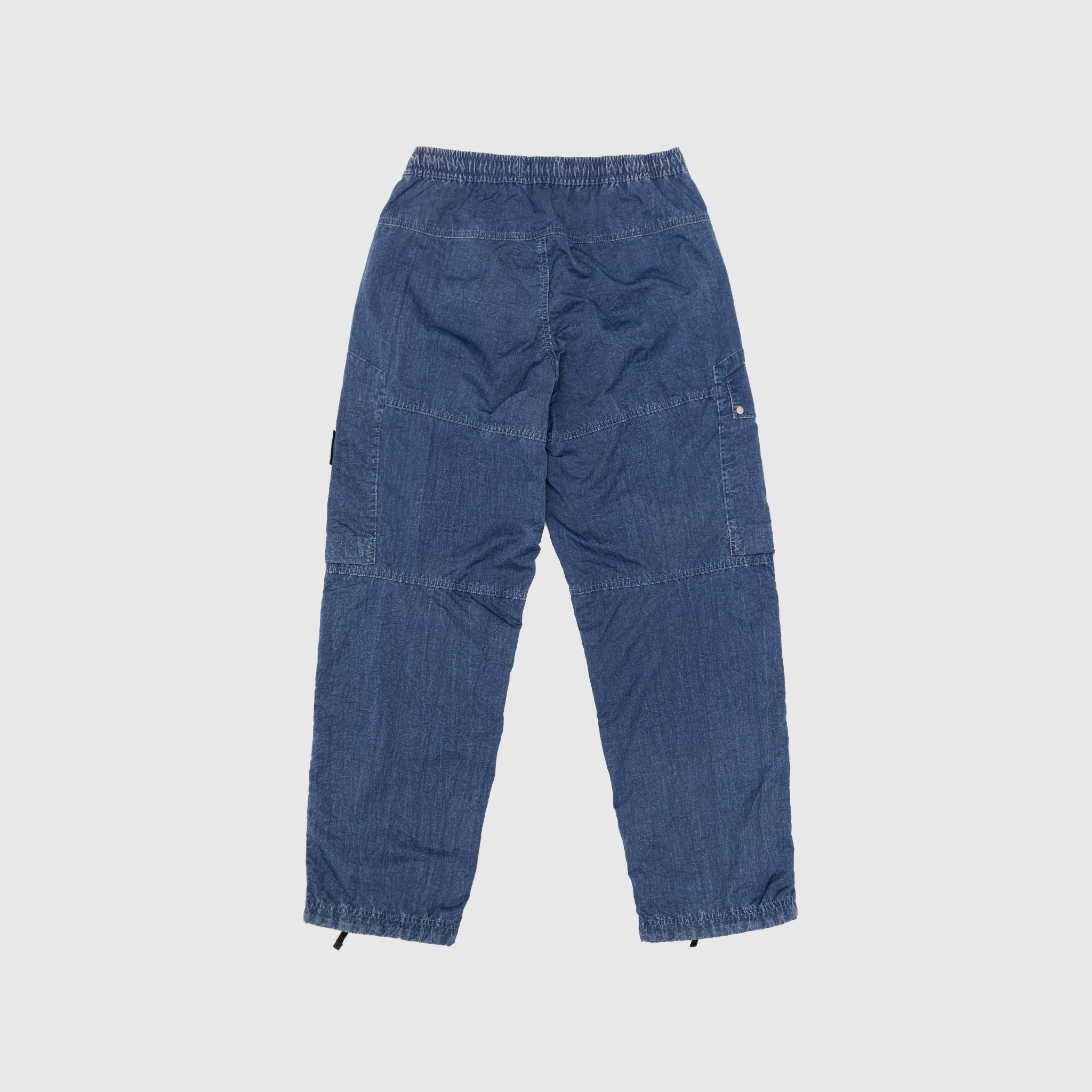HALLOW FIBRE NYLON INDIGO-TC CARGO PANTS