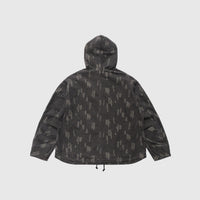 COTTON TWILL ZIP HOODIE