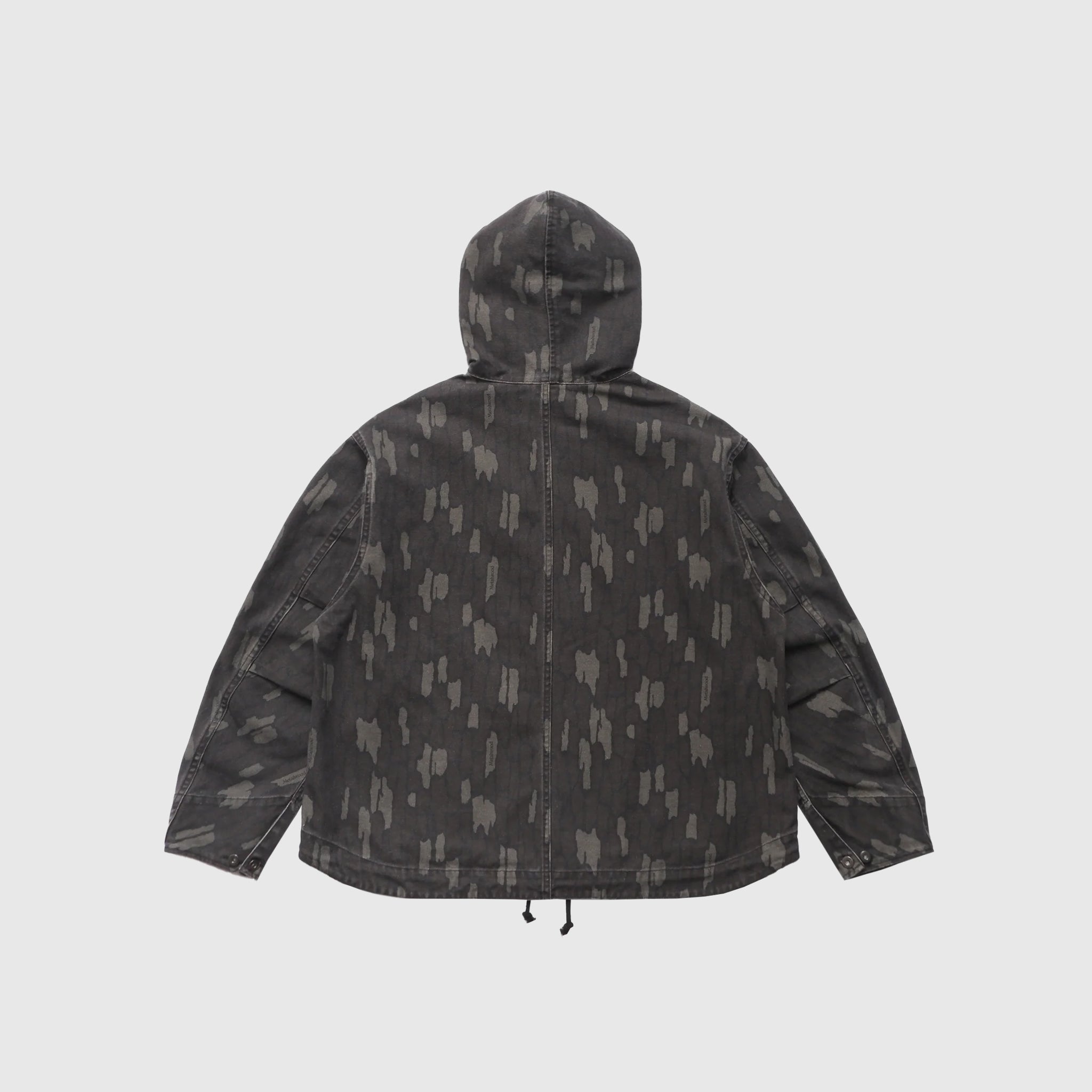 COTTON TWILL ZIP HOODIE