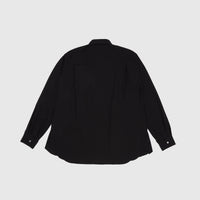 RUFFLED ZIP DETAILED BUTTON-UP SHIRT