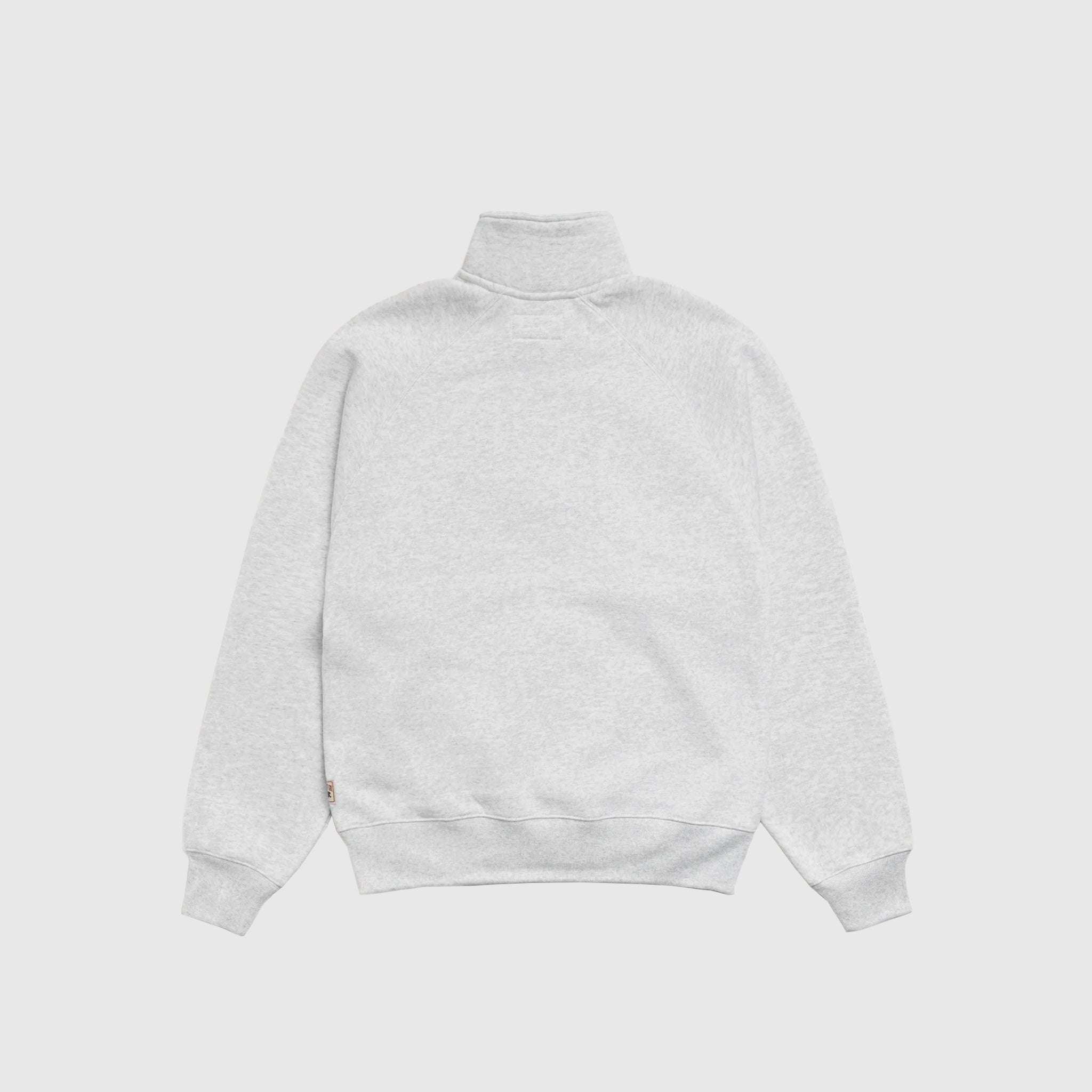 FLEECE RAGLAN ZIP MOCK