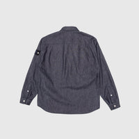 INDIGO DENIM-RAW OVERSHIRT