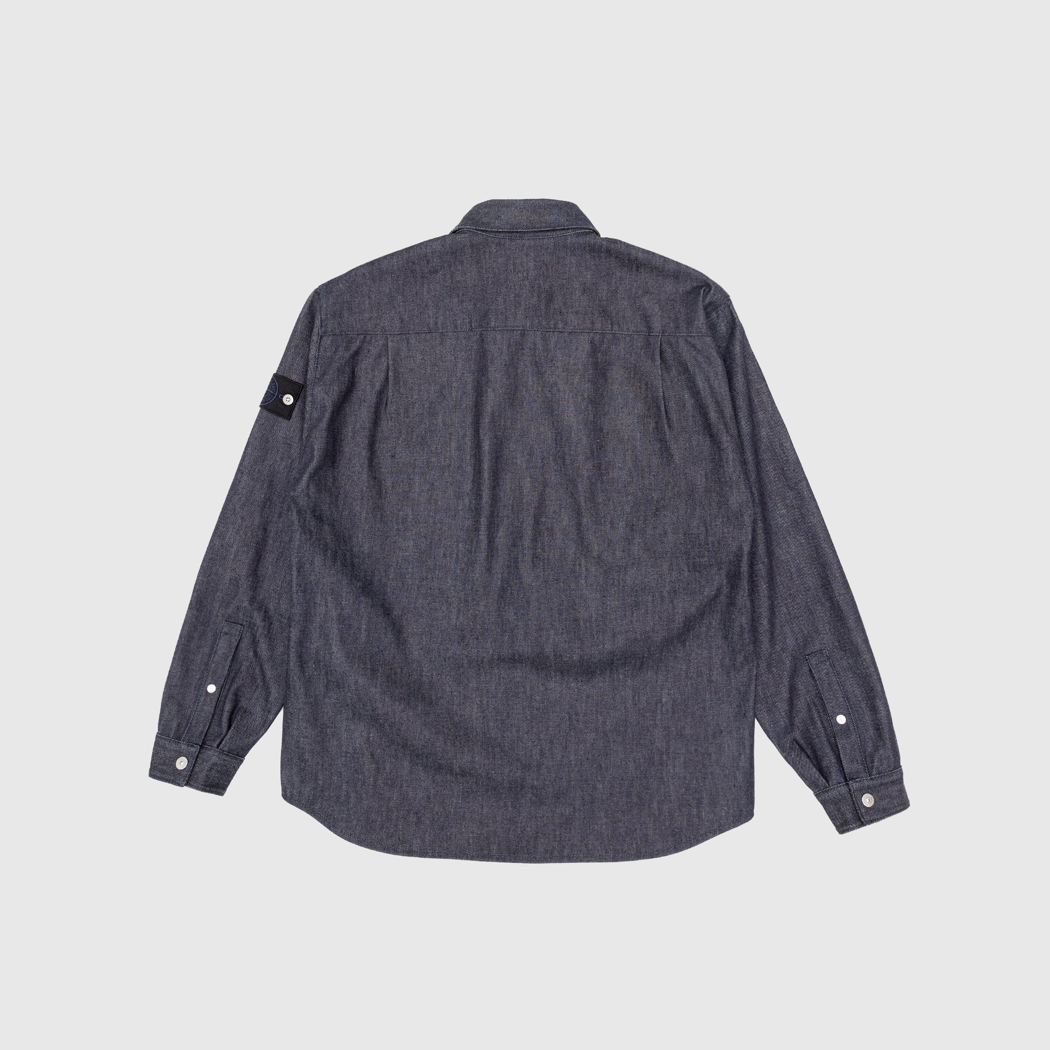 INDIGO DENIM-RAW OVERSHIRT