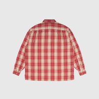 VINTAGE COTTON SILK NEP TWILL CHECK SHIRT