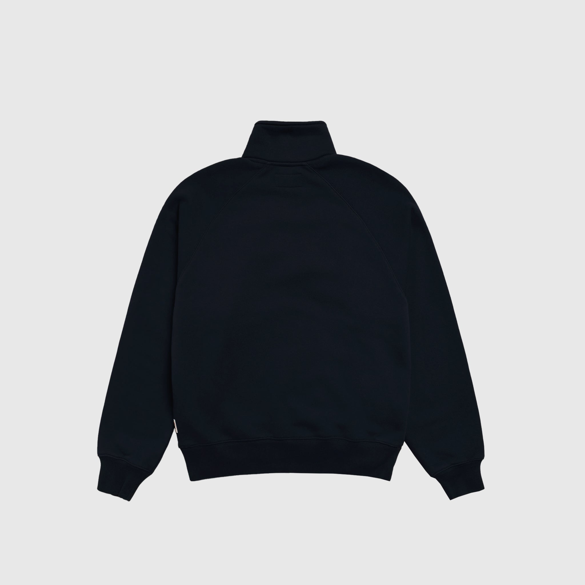 FLEECE RAGLAN ZIP MOCK